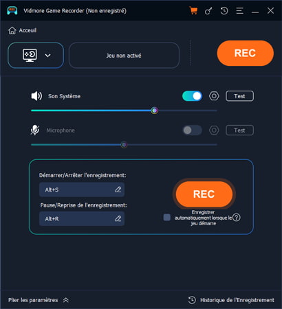 Sélectionner Enregistreur Vidéo