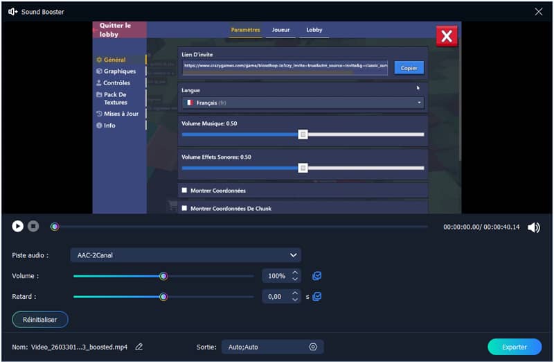 Sélectionner Enregistreur Vidéo