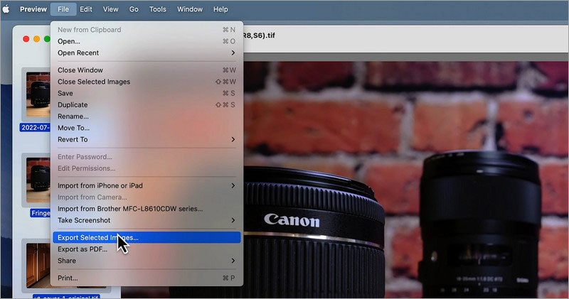 Convertir HEIC en JPG sur Mac