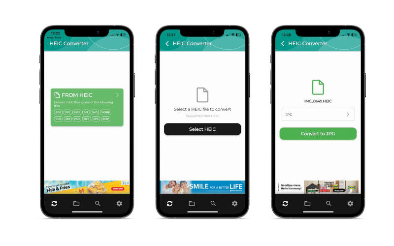 Convertir HEIC en JPG sur iPhone