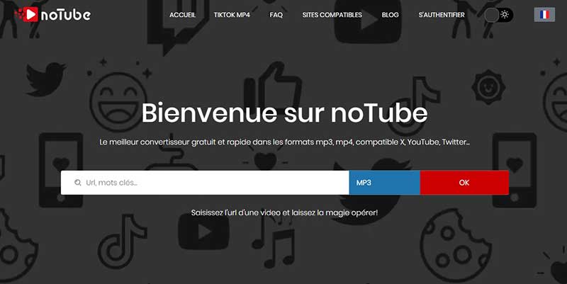 Télécharger de la musique YouTube avec noTube
